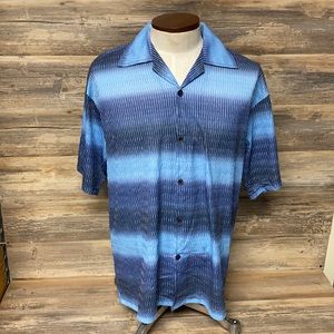 U.W.R. United Workers Racing Men's Blue Button Down NWT G3